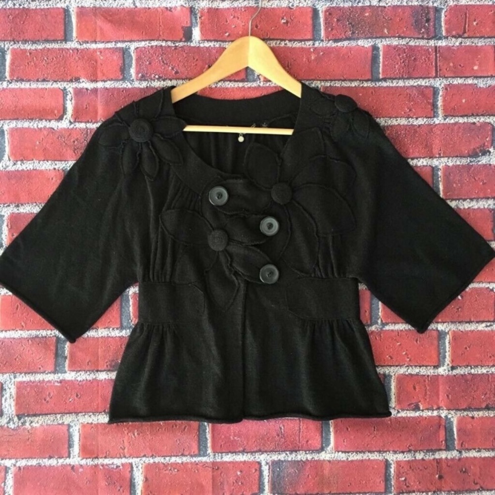 Anthropologie Peplum Top Sweater